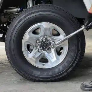 Step 1: Loosen all lug nuts.