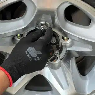 Step 7: Mount wheels back in place.